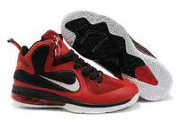 lebron james chaussures nike basketball lebron9 pour hommes red white,tn requin noir et or pas cher